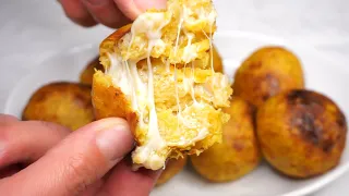 Rellenitos de plátano con queso.