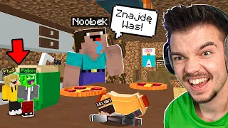 OSZUKUJEMY w CHOWANYM JAKO MALUTCY w NOWYM DOMU NOOBKA w Minecraft!