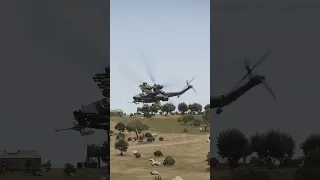 Two Russian Mi-28N Helicopters attacking on a Military Base in the Southern front - ARMA 3 MilSim