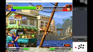 KOF98'-RYO death combo , 30 hit Max龍虎亂舞 Ryuuko Ranbu  2K 畫質 ，哦齁 俺練成了 #坂崎良最強COMBO了 一個摔就KO滿血囉