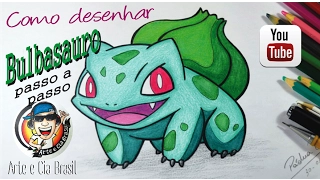 Como desenhar o Bulbasaur (Pokemon Go) passo a passo