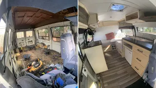 I Built an Off Grid Solar TINY HOUSE in a Van for $3,500