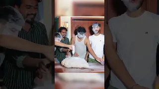 Flip the bottle game with powder punishment 😂😂#viral #trending #fyp #youtubeshorts