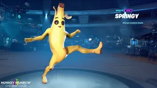 Battle Pass Reward Springy Chapter 2 Season 2 Epic Emote - Fortnite Dance and Song (Peely Outfit)