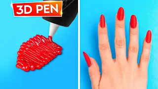 LUSTIGE NAGELTRICKS DIE DICH ÜBERRASCHEN WERDEN || Nagel-Hacks für alle Mädchen von 123 GO Like!