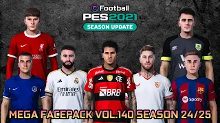 MEGA FACEPACK VOL.140 SEASON 24/25 - PES 2021 SMOKEPATCH & INFERNO PATCH