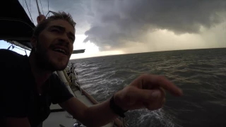 Sailing through Brisbane Cyclone - 85 knot winds