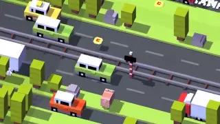 Gameplay of "Piggy Bank" in Crossy Road "and" "How to Unlock" (XNAY XINCLUDAY!!!xprobablay xanywa...