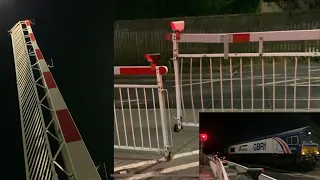 Unique barriers that are slightly broken Coalville Level Crossing (Leicestershire) (17.07.2020)