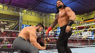 WWE 2K23 My Rise Mode - Rocky Roman Reigns & Cena In a WarGames Match Against HBK's Super Team #16