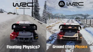 WRC Generation Vs EA Sports WRC Comparison Side by Side - Graphics & Sounds [4KPS5]