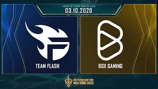 Team Flash vs BOX Gaming | FL vs BOX - Vòng 11 ngày 1 [03.10.2020] - ĐTDV mùa Đông 2020
