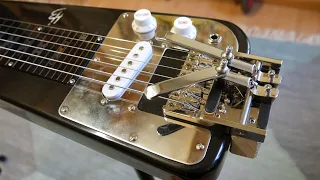 Pedal Steel sound on Lap Steel Guitar the cheap way /Duesenberg Multibender -Harley Benton Lapsteel