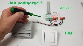 Jak podłączyć automat schodowy grupowy AS-225 F&F | Vteka