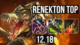 RENEKTON vs AATROX (TOP) | 2.8M mastery, 7 solo kills, 1100+ games, Legendary | KR Diamond | 12.18