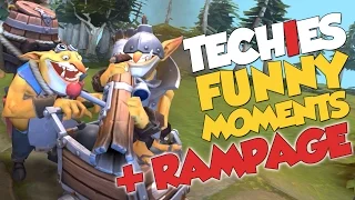DotA 2 - Techies Funny Moments + RAMPAGE! & Monthly Giveaway!