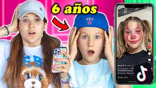 Mi Hermanita de 6 años Reacciona a mis TIKTOKS 😱 Daniela Golubeva