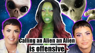 Aliens is an Offensive Term To Aliens...According To Demi Lovato + Making Fun of Demi's Pronouns)