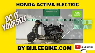 Electric Conversion😊 of petrol Scooter into Electric (COMPLETE PROCESS)👌👌