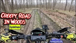 CREEPY Forest Dirt Road Leads to a Surprise | Dual Sport Adventure