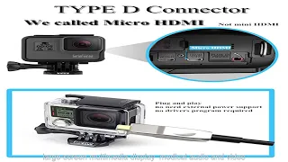 HDMI TYPE-A to D Both Side Detachable HDMI hybrid fiber cable.