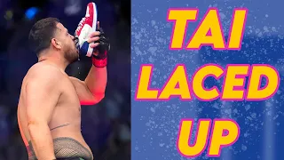 3 Minutes of Tai Tuivasa's Heavy Hands, Seriously Underrated Leg Kick, and Disgusting Shoey Cellies