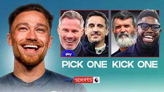 Carra & Nev or Keane & Micah... Pick One, Kick One! | Matty Cash and Tyrone Mings | Aston Villa