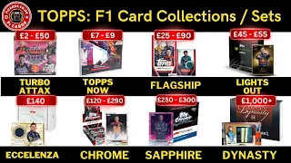 Topps F1 Card Collections / Sets EXPLAINED - Formula One Trading Cards Overview.