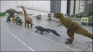 5 Dinosaur vs Rock Monster Battle 5마리 공룡 vs 바위 괴물 대결