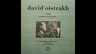 Lalo: Symphonie Espagnole - Oistrakh, Martinon / 랄로: 스페인 교향곡 - 오이스트라흐, 마르티농