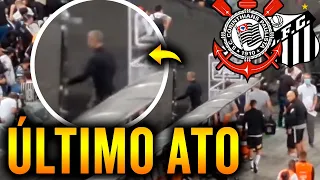 SYLVINHO CORRENDO pro vestiário ao fim de Corinthians 1 x 2 Santos e antes de queda