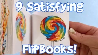 9 Oddly Satisfying Flipbooks! (compilation of flipbooks I've made)