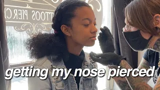 Getting My Nose Pierced For the First Time! *I Was Nervous!!*