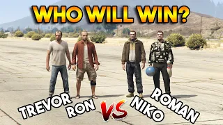 GTA 5 VS GTA 4 : Trevor and Ron VS Niko and Roman (Who will win?)