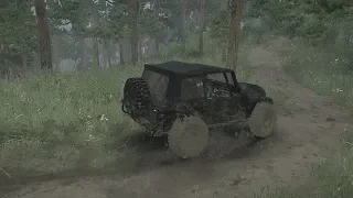 MudRunner Jeep CJ7 Renegade Hits The Muddy Trails of Frog's Creek