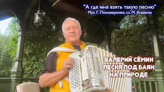 Песня под баян на природе ❤️ "А где мне взять такую песню". Поёт Валерий Сёмин. ДУШЕВНО И КРАСИВО ❤️