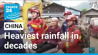 Hundreds of thousands evacuated in China after heaviest rains in decades • FRANCE 24 English