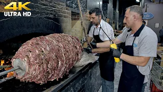 The Most Huge Turkish Cağ Kebabı! INSANE Street Food Istanbul