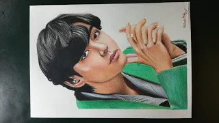 BTS  V 💜 Drawing 🥰 /#shorts #drawing #sketch #viral #ytshorts #bts #btsarmy #trending #explore