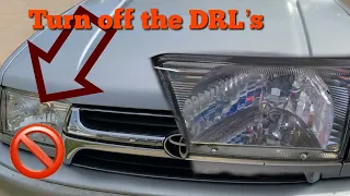 3rd Gen 4Runner Disabling DRL  + LED side marker lights