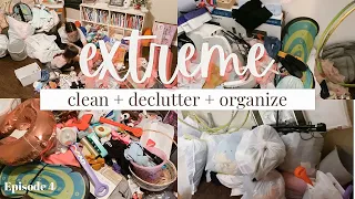 PT. 4 | Extreme Clean Declutter & Organize | Big Mess | Clutter Cleaning Motivation | Clean With Me!