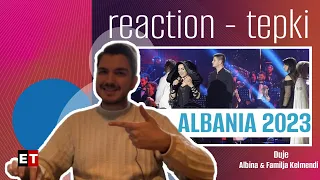 REACTION • Albina & Familja Kelmendi - Duje (Eurovision 2023 🇦🇱 Albania) | HELP TURKEY