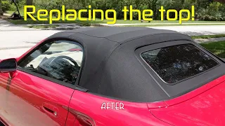 AG 025 MR2 Spyder soft top replacement VERY DETAILED