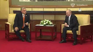 Russian President Putin meets with Hungarian Prime Minister Orban