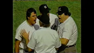 Detroit Tigers vs New York Yankees (8-1-1987) "Lou Piniella Pleads His Case"