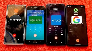 phone SONY xz2 VS OPPO A57 VS VIVO y12 VS GOOGLE pixel 6 incoming call
