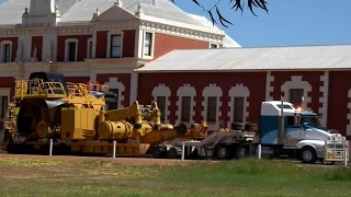 Police Escort Oversize Load, New Norcia, Western Australia