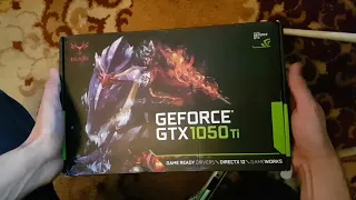 Распаковка Nvidia GTX 1050 TI 4GB / ALIEXPRESS