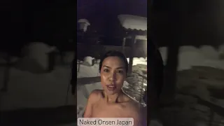 Naked Japanese Onsen! Very Cold Nude!  #onsen  #japaneseonsen