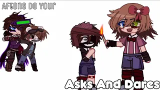 ||Aftons And Others Do You Asks And Dares||My AU||Gacha FNaF||